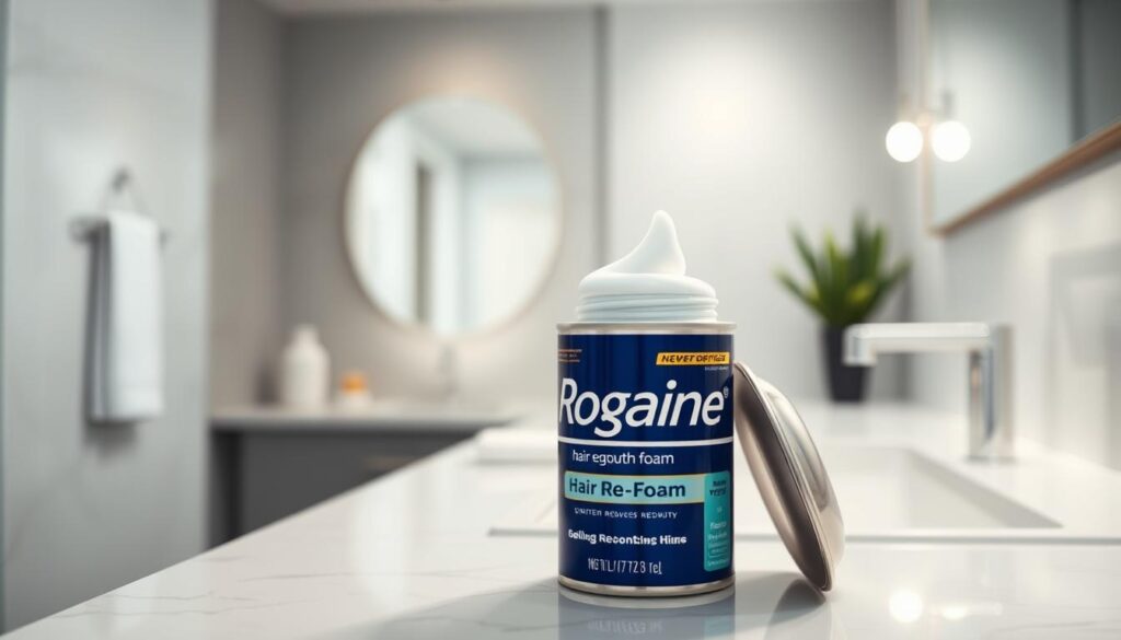 Rogaine hair regrowth foam