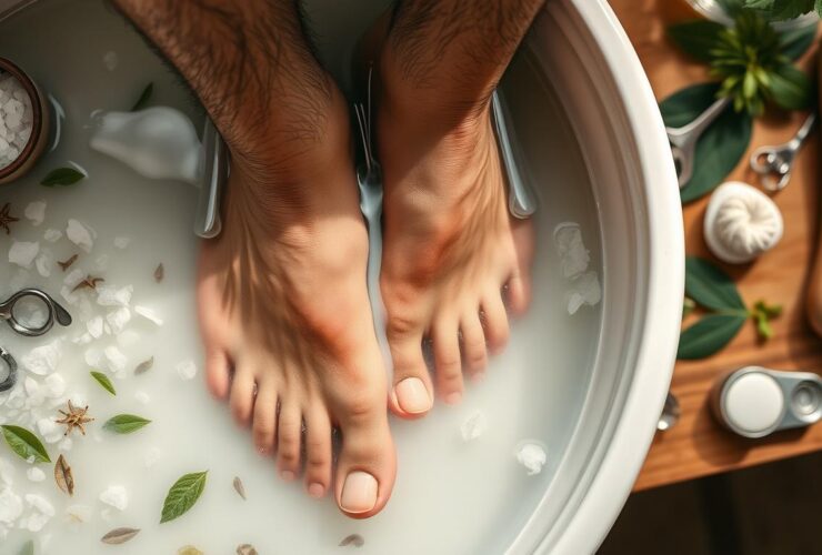 Men's foot care over 40