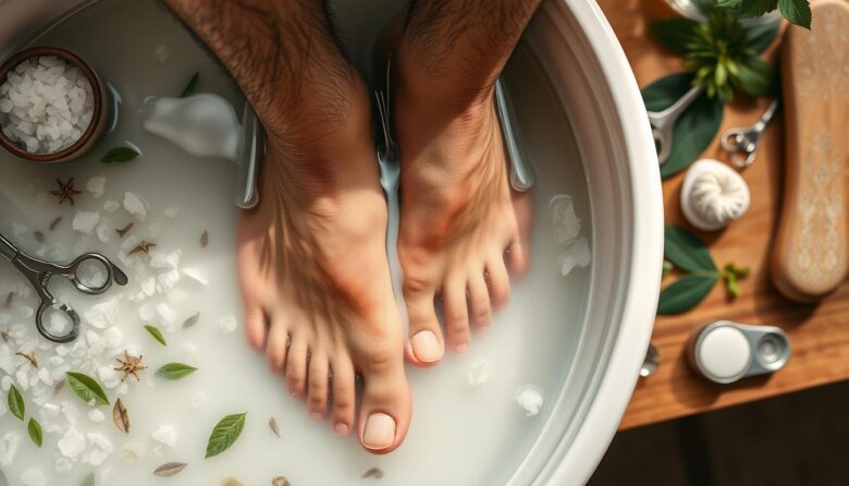 Men's foot care over 40