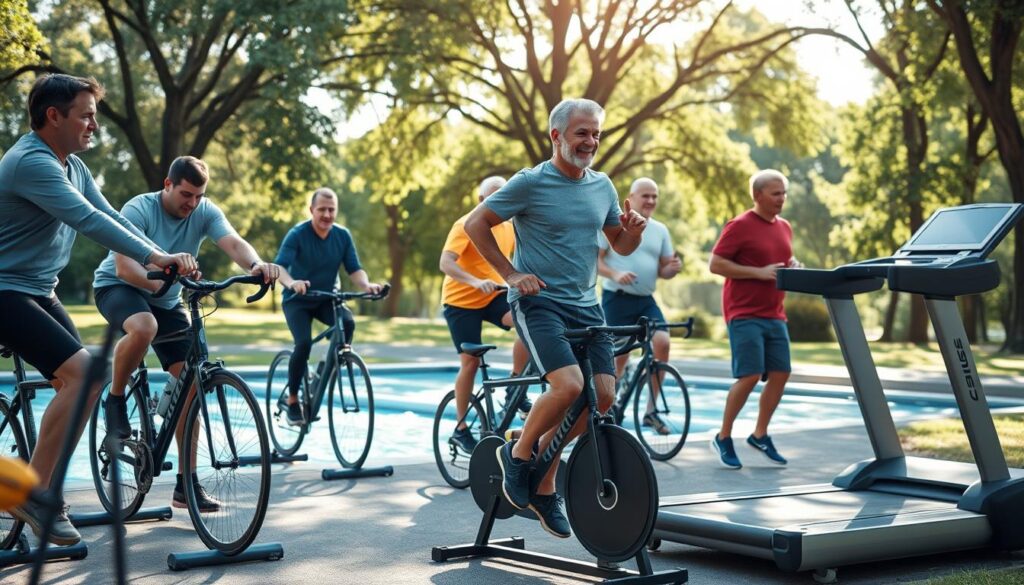 exercise routines men 40+