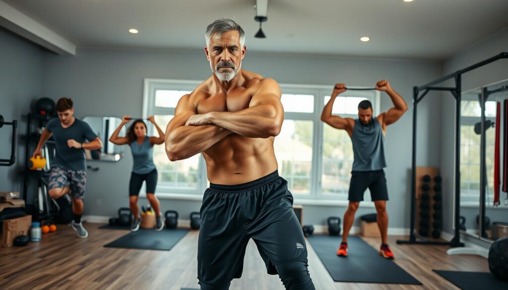 HIIT workout for men over 40