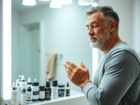 skincare routine for men over 40