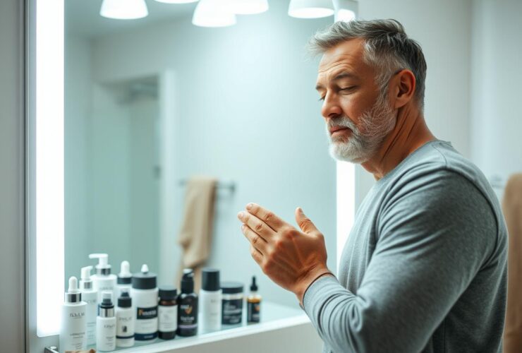 skincare routine for men over 40