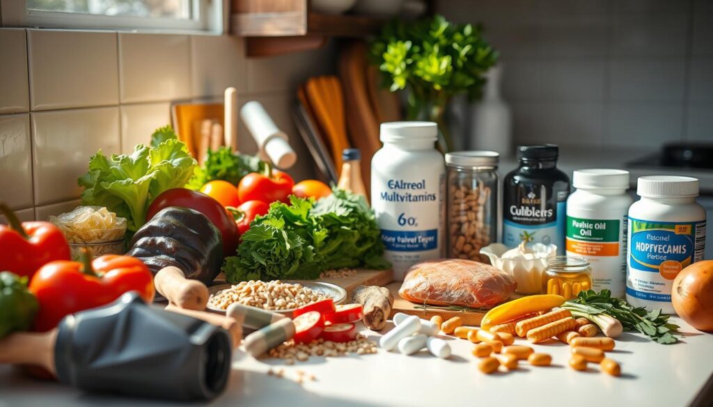 balanced diet and supplements