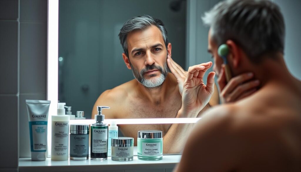 men's night routine skin care
