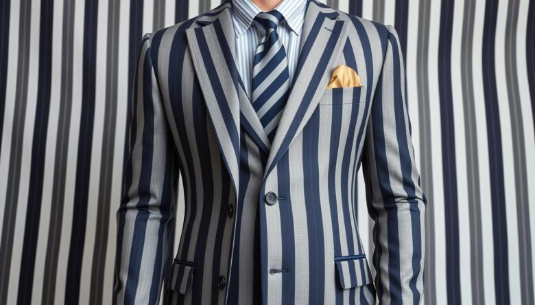 vertical stripes men