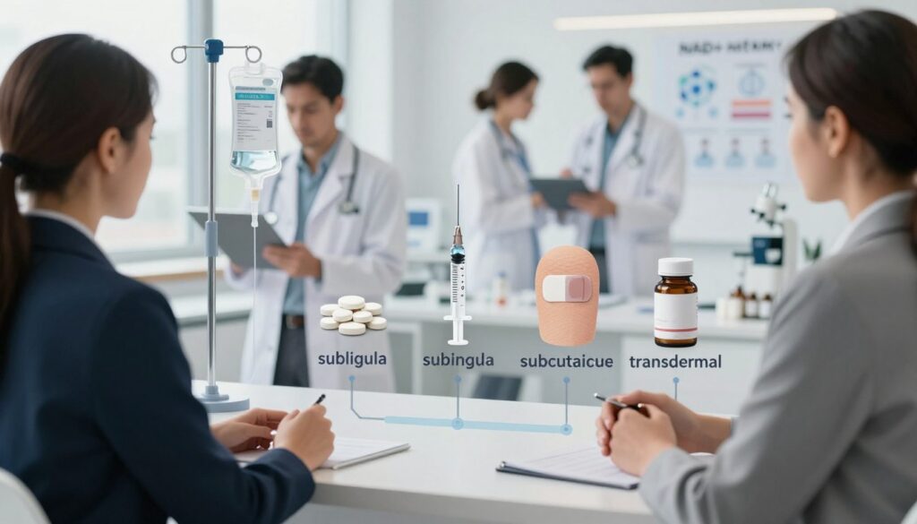 NAD+ delivery methods overview NAD+ delivery methods overview